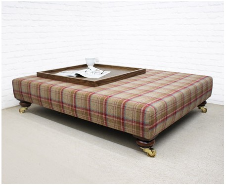 Large Rectangular Coffee Table Stool