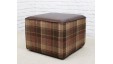Short Cube Footstool with piping
