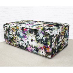Rectangular Piped Coffee Table Stool