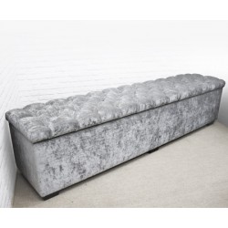 Deep Buttoned Storage Ottoman