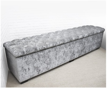 Deep Buttoned Storage Ottoman