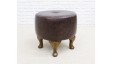 Short Buttoned Drum Stool