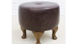Short Buttoned Drum Stool