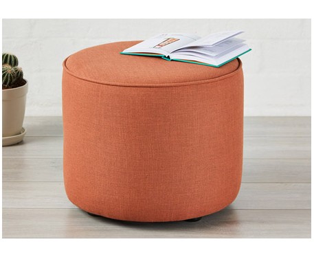SALE Camden Medium Piped : Short Drum Stool with Piping