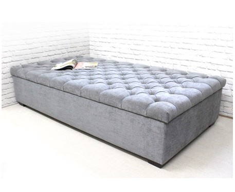 Deep Buttoned Rectangular Table Stool