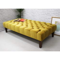 Deep Buttoned Square Ottoman