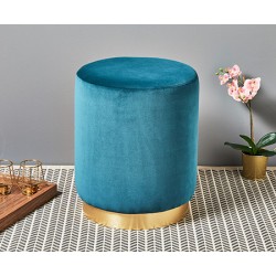 Camden Brass Base : Tall Drum with brass base