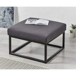 Stuttgart Plain : Metal Ottoman