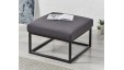 Stuttgart Plain : Metal Ottoman