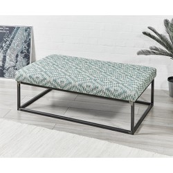 Hanover Plain : Rectangular Metal Ottoman