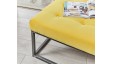 Hanover Shallow Buttoned : Rectangular Metal Ottoman
