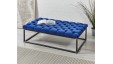 Hanover Deep Buttoned : Rectangular Metal Ottoman