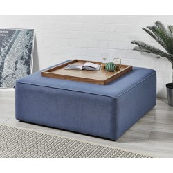 Porto : Square Piped Coffee Table Stool