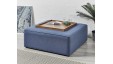 Porto : Square Piped Coffee Table Stool