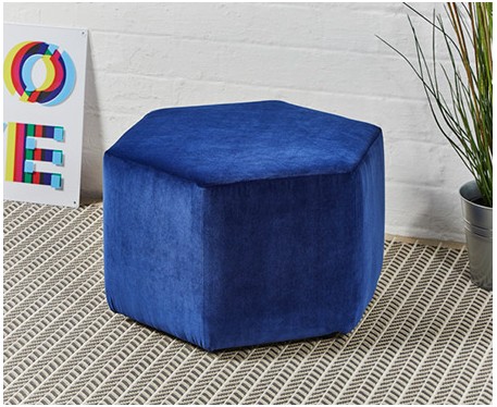 Spencer Short : Short Hexagonal Footstool