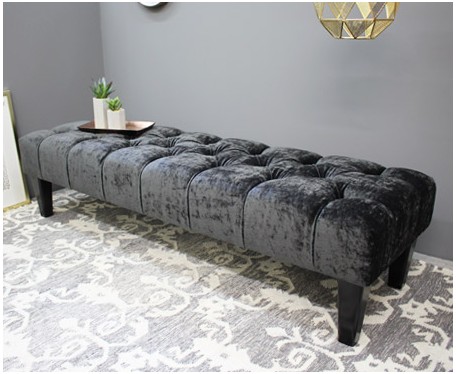 Monaco : Deep Buttoned One Section Stool