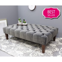 Monaco : Deep Buttoned One Section Stool