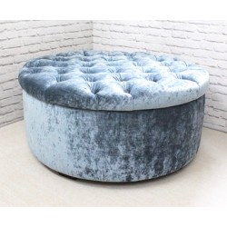 Capri Storage : Buttoned Storage Ottoman