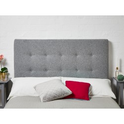 Preston Emperor Short : Short Shallow Buttoned Headboard