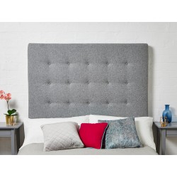 Preston Emperor Tall : Tall Shallow Buttoned Headboard