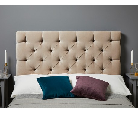 Olivia Single Short : Short Deep Buttoned Headboard