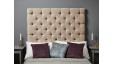 Olivia Single Tall : Tall Deep Buttoned Headboard