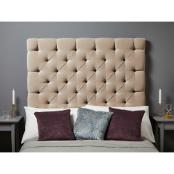 Olivia Single Tall : Tall Deep Buttoned Headboard