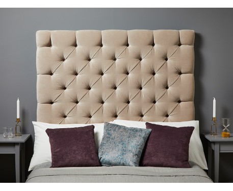 Olivia Single Tall : Tall Deep Buttoned Headboard