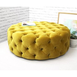 Brixton Buttoned : Deep Buttoned Ottoman