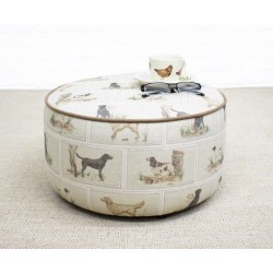 Deep Buttoned Table Stool