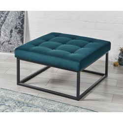 SALE Stuttgart Shallow Buttoned : Square Metal Ottoman