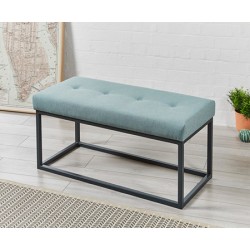 SALE Frankfurt Shallow Buttoned : Metal Bench
