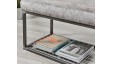 Frankfurt Storage Bench : Metal Bench with shelf