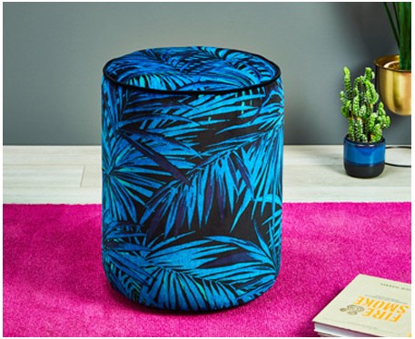 Camden Tall Piped : Tall Drum Stool with Piping