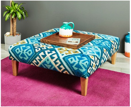 Armitage : Large Square Coffee Table Stool