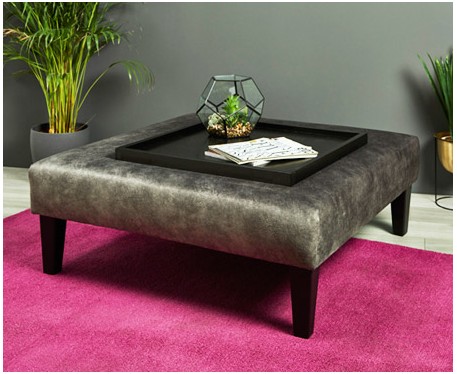 Armitage : Large Square Coffee Table Stool