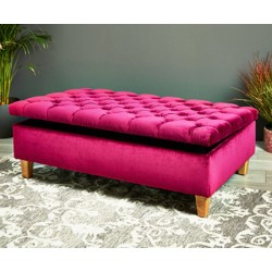 Lexington Storage : Deep Buttoned Storage Ottoman