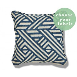 Patterned Cushions : Square Piped Cushion