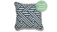 Patterned Cushions : Square Piped Cushion