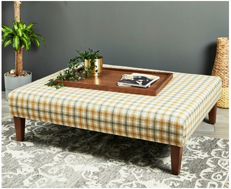 Heritage : Large Rectangular Coffee Table Stool