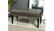 Canterbury Studded : Plain Bench Stool with studs
