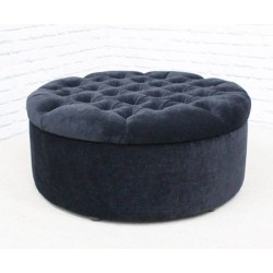 Capri Two : Medium Circular Buttoned Footstool