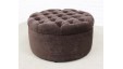 Capri Two : Medium Circular Buttoned Footstool