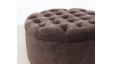Capri Two : Medium Circular Buttoned Footstool