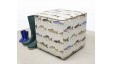Cube Footstool with Piping