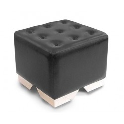 Buttoned Cube Pouffe