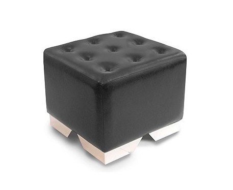 Buttoned Cube Pouffe