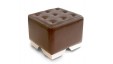Buttoned Cube Pouffe