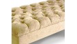 Deep Buttoned Bench Stool