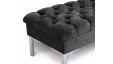 Deep Buttoned Bench Stool